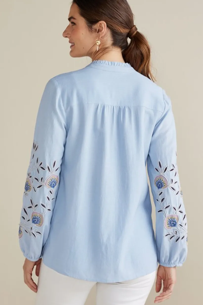 Titania Embroidered Top<Soft Surroundings Outlet