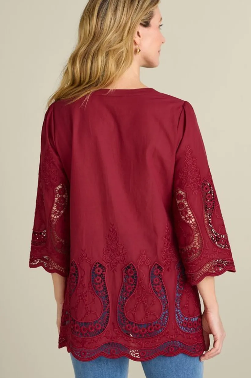 Trella Eyelet Top<Soft Surroundings Fashion