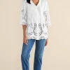 Trella Eyelet Top<Soft Surroundings Fashion