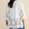 Trella Eyelet Top<Soft Surroundings Fashion