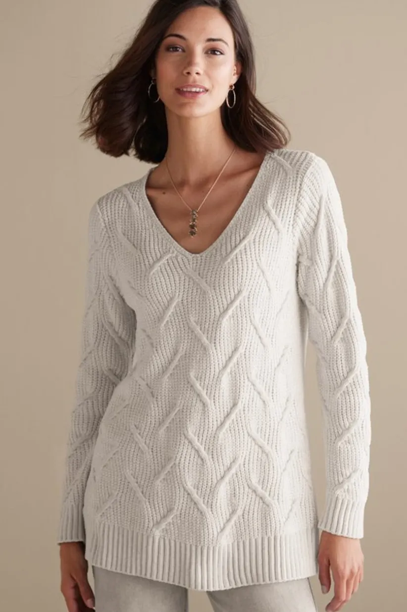Trina Chenille Sweater<Soft Surroundings Hot