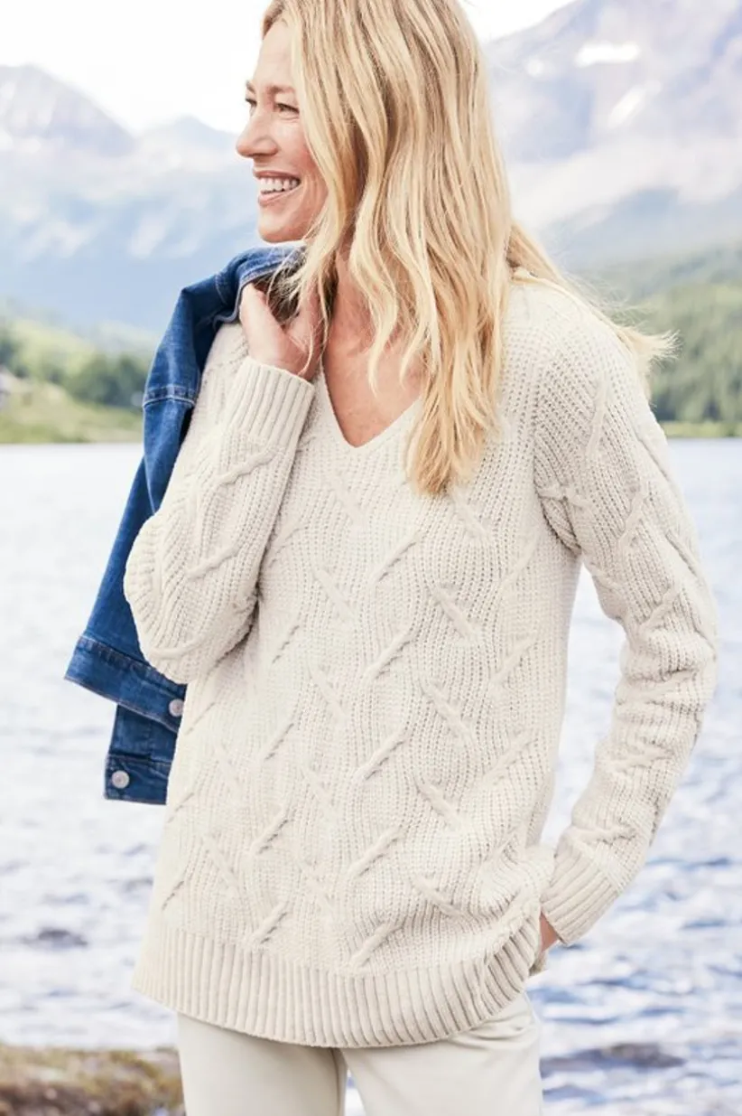 Trina Chenille Sweater<Soft Surroundings Hot