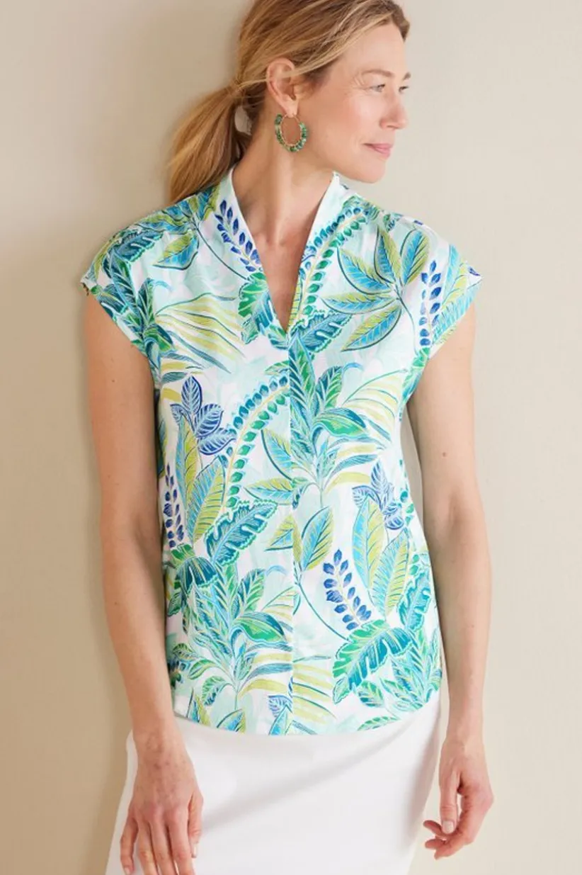 Twilight Luau Printed Tunic<Soft Surroundings Outlet