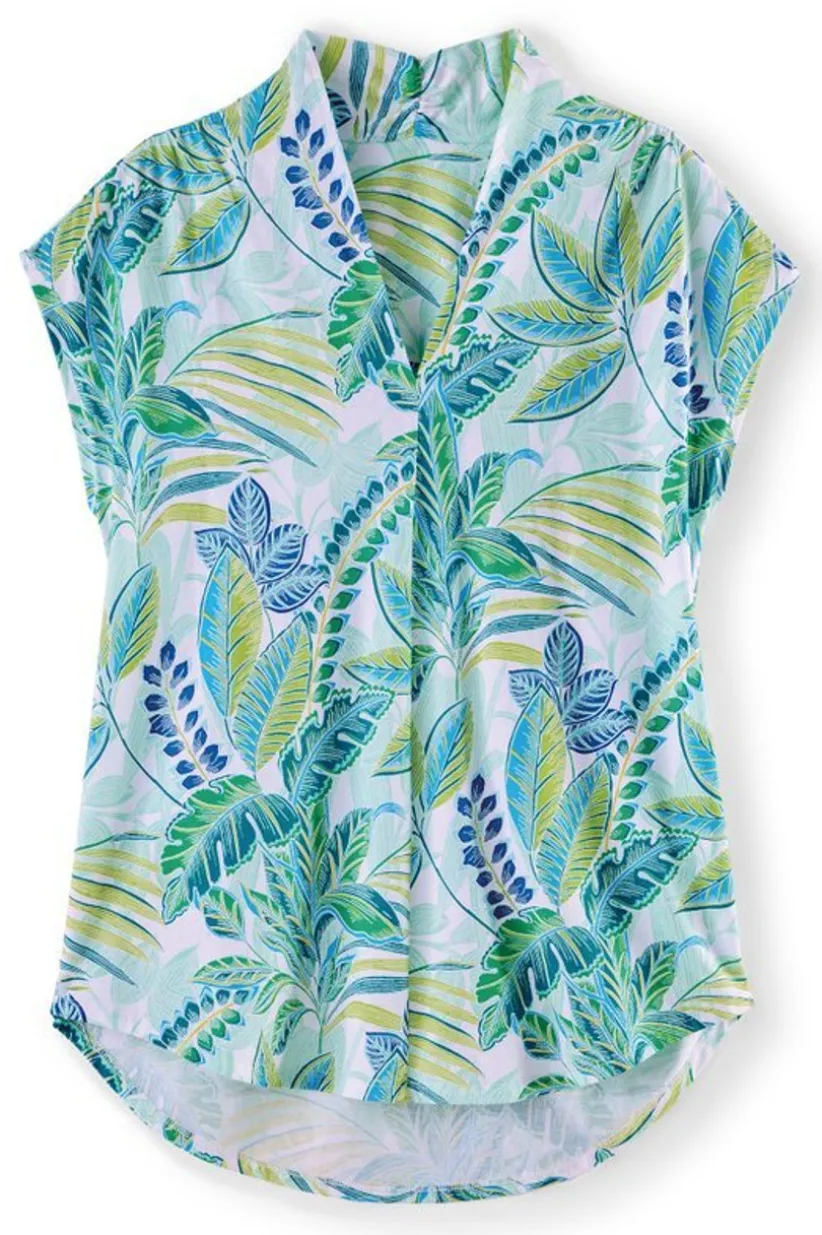 Twilight Luau Printed Tunic<Soft Surroundings Outlet