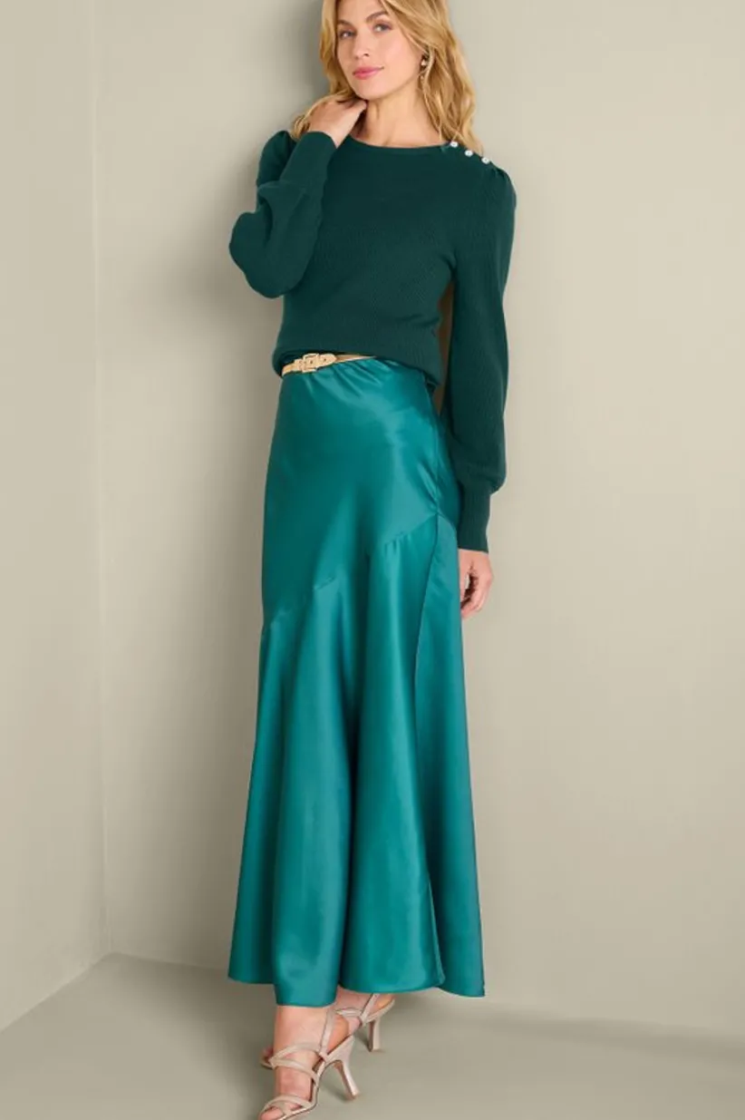 Tyla Button Shoulder Sweater<Soft Surroundings New