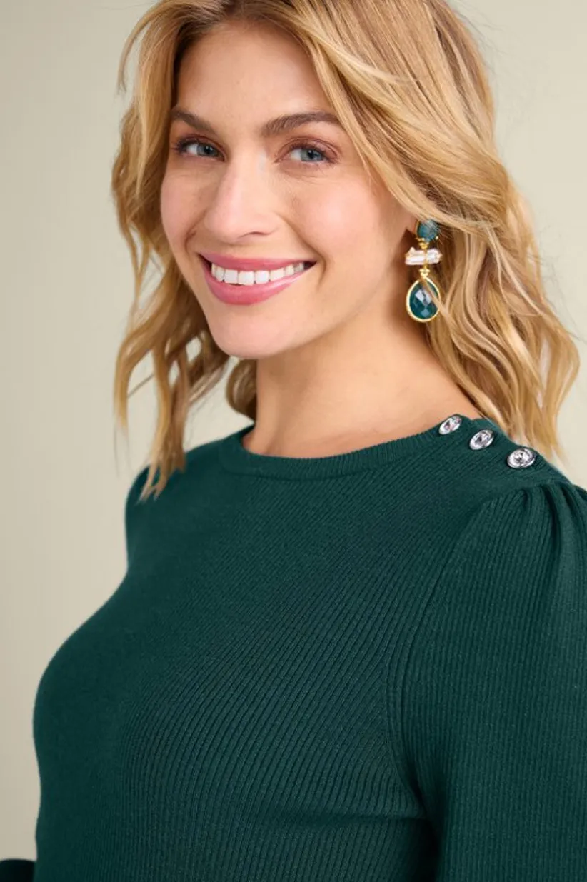 Tyla Button Shoulder Sweater<Soft Surroundings New