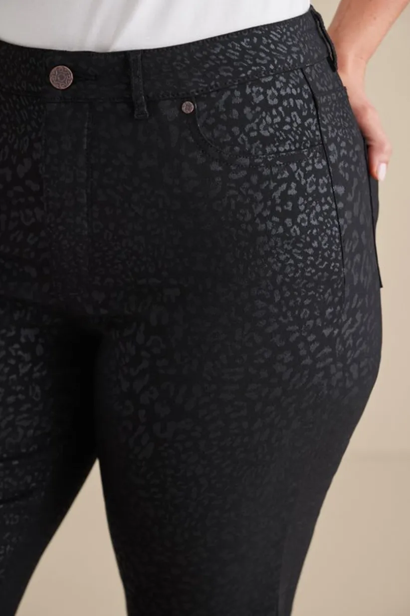 Ultimate Denim Animal Straight Leg Jeans<Soft Surroundings New