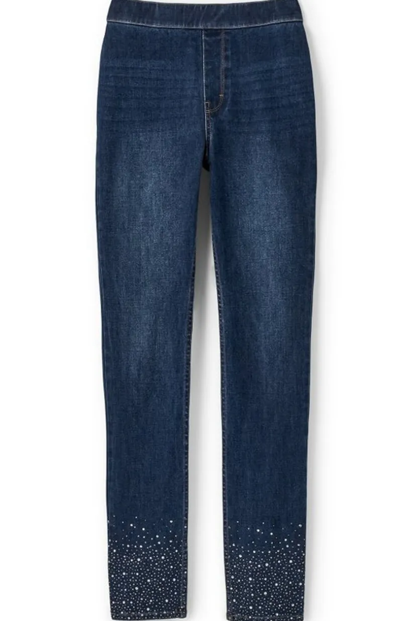 Ultimate Denim Crystal Pull-On Slim Leg Jeans<Soft Surroundings Discount