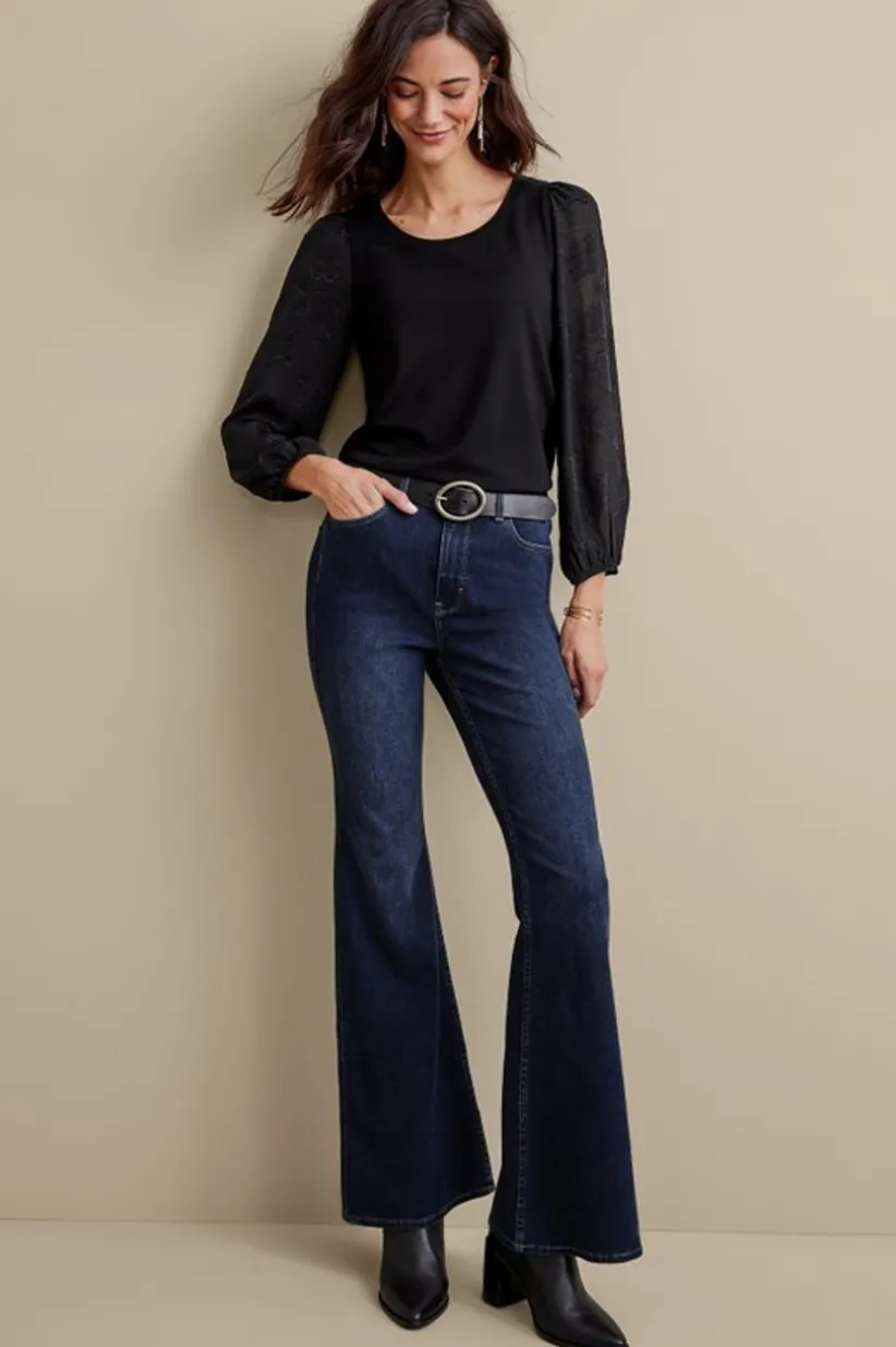 Ultimate Denim Flare Jeans<Soft Surroundings Discount