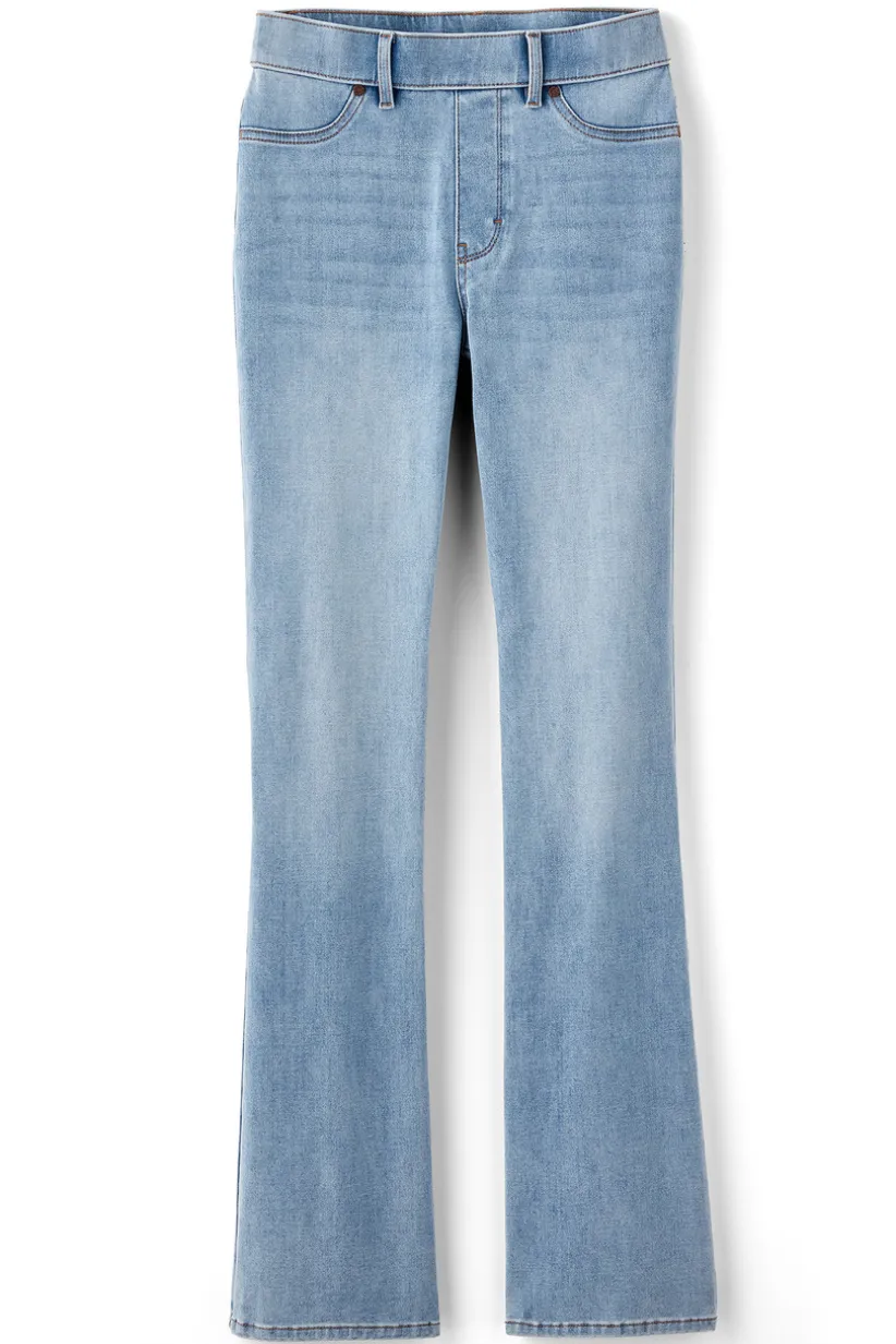 Ultimate Denim Pull-On Bootcut Jeans<Soft Surroundings Clearance