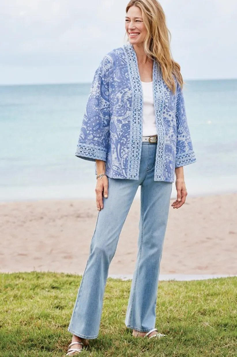 Ultimate Denim Pull-On Bootcut Jeans<Soft Surroundings Clearance