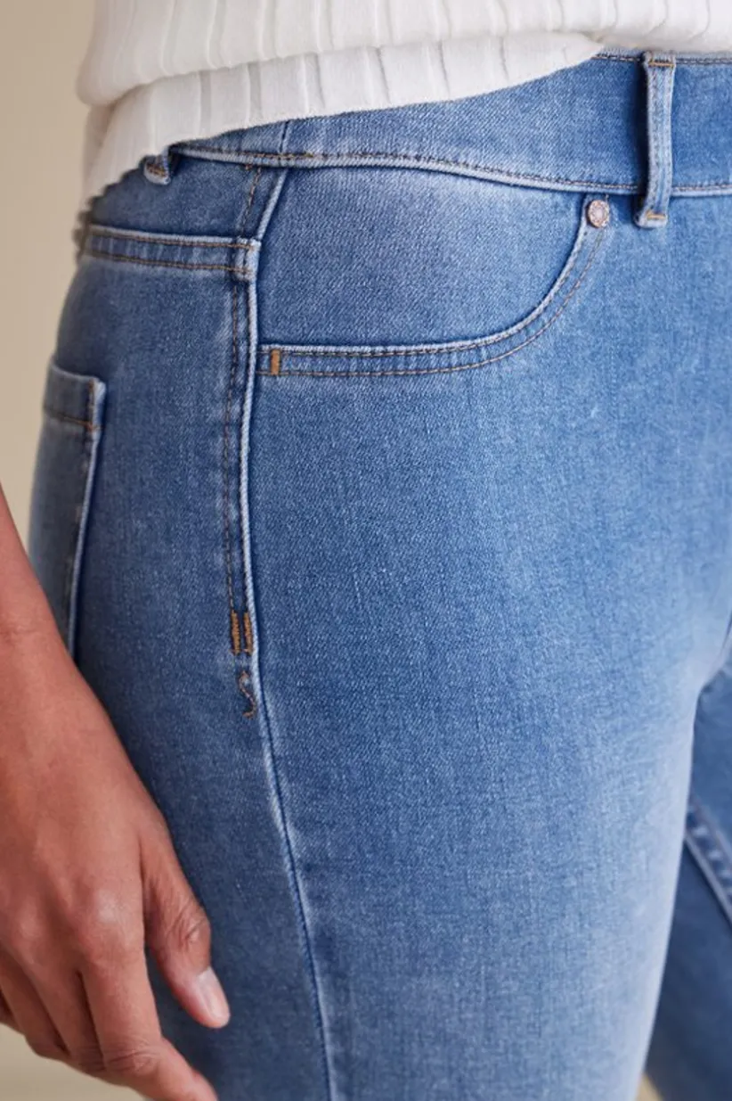 Ultimate Denim Pull-On Bootcut Jeans<Soft Surroundings Clearance