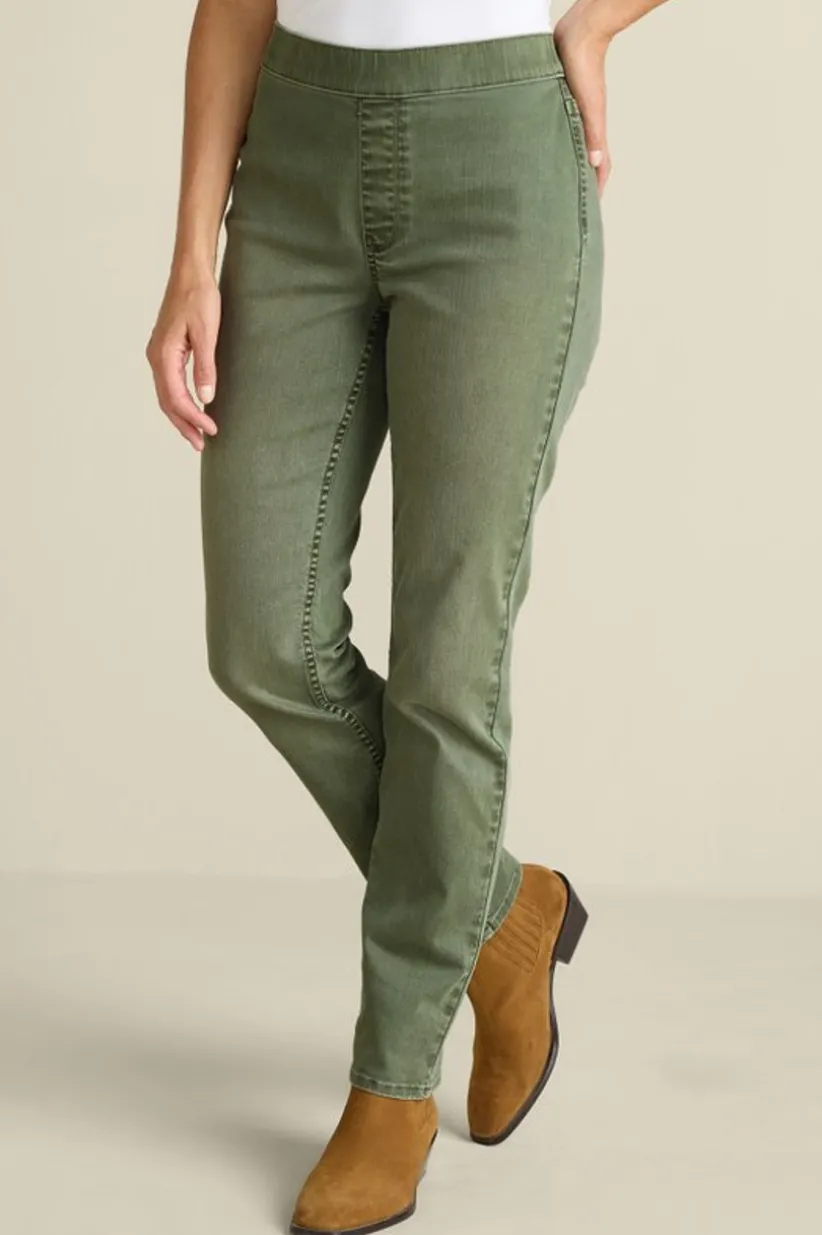 Ultimate Denim Pull-On Slim Leg Jeans<Soft Surroundings Discount