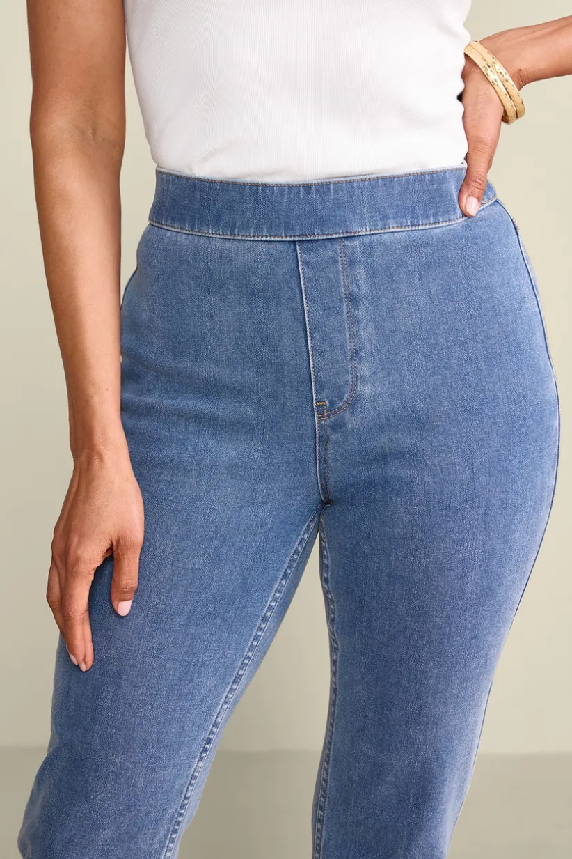 Ultimate Denim Pull-On Slim Leg Jeans<Soft Surroundings Discount
