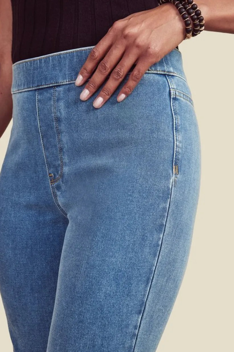 Ultimate Denim Pull-On Slim Leg Jeans<Soft Surroundings Discount