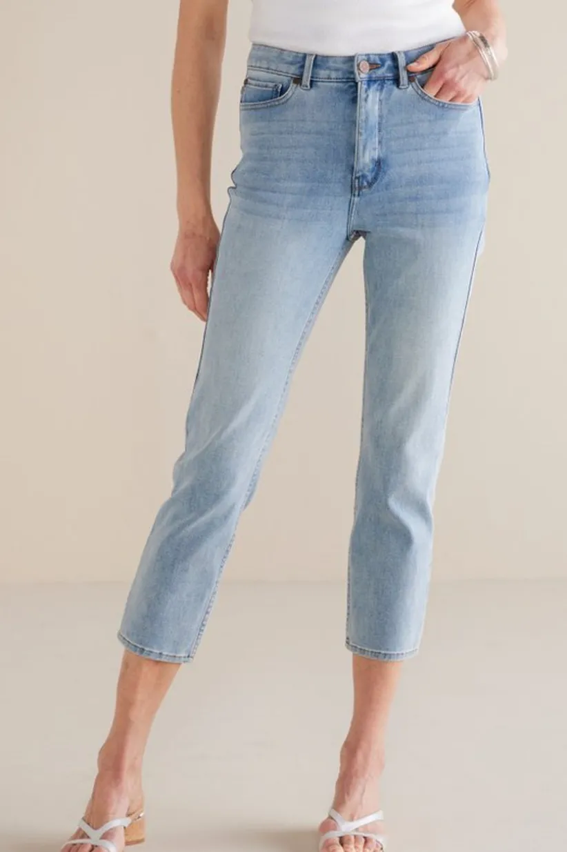 Ultimate Denim Slim Leg Crop Jeans<Soft Surroundings Best