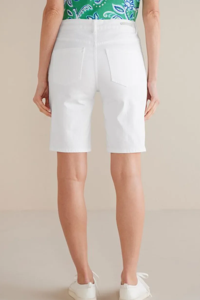 Ultimate Denim Slim Leg Shorts<Soft Surroundings Sale