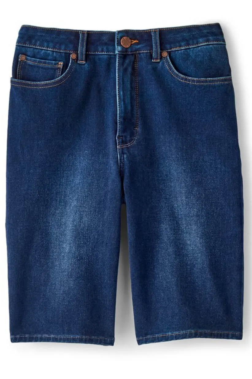 Ultimate Denim Slim Leg Shorts<Soft Surroundings Sale