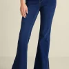 Ultimate Denim Slit Hem Flare Jeans<Soft Surroundings Online