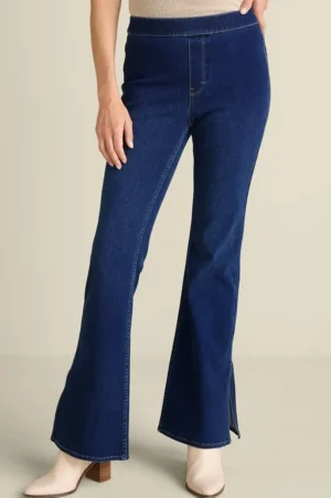 Ultimate Denim Slit Hem Flare Jeans<Soft Surroundings Online