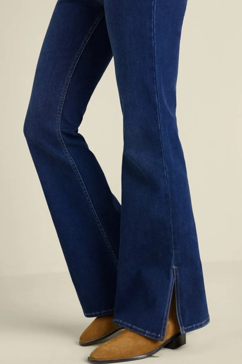 Ultimate Denim Slit Hem Flare Jeans<Soft Surroundings Online