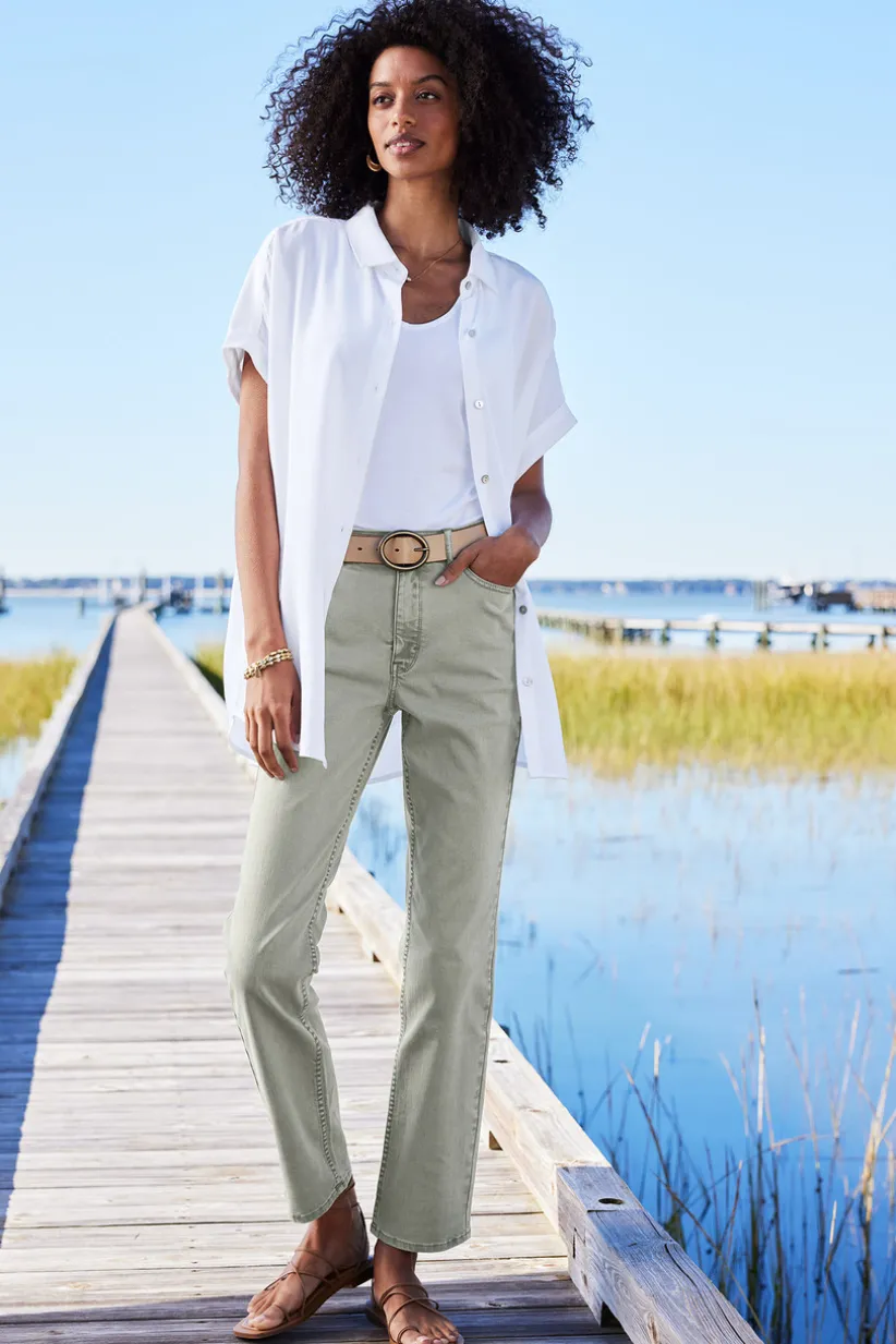 Ultimate Denim Straight Leg Jeans<Soft Surroundings Discount