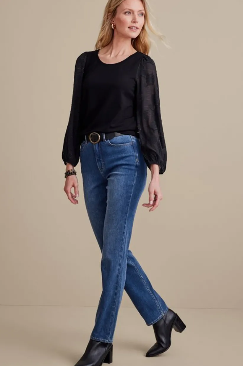 Ultimate Denim Straight Leg Jeans<Soft Surroundings Discount