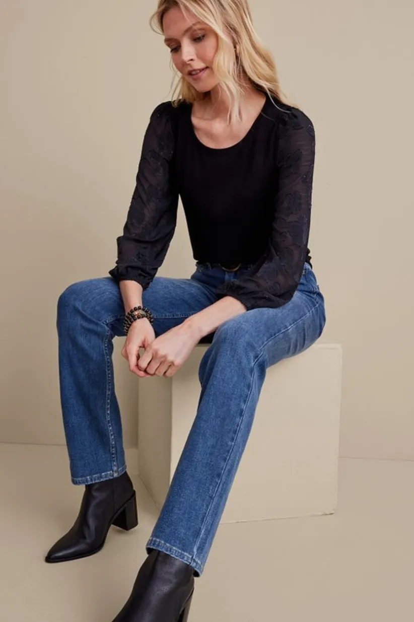 Ultimate Denim Straight Leg Jeans<Soft Surroundings Discount