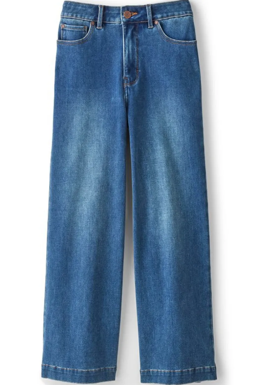 Ultimate Denim Wide Leg Crop Jeans<Soft Surroundings Discount