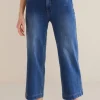 Ultimate Denim Wide Leg Crop Jeans<Soft Surroundings Discount
