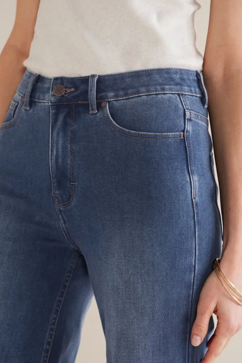 Ultimate Denim Wide Leg Crop Jeans<Soft Surroundings Discount