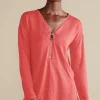 Valentina Zip Sweater<Soft Surroundings Discount