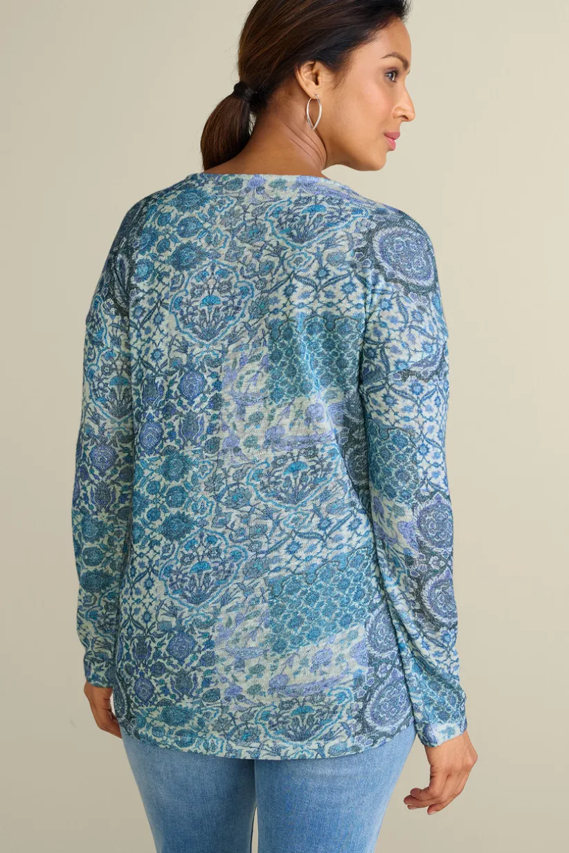 Valentina Zip Sweater<Soft Surroundings Discount