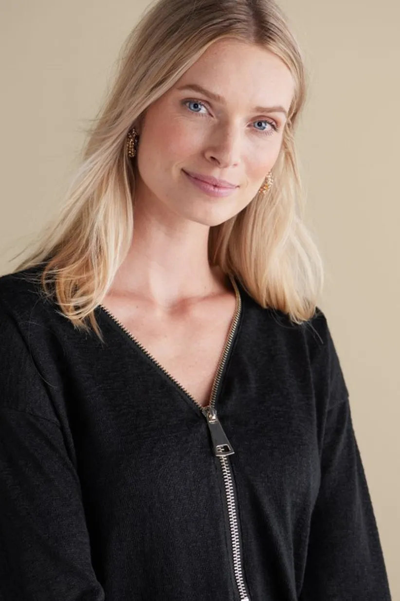 Valentina Zip Sweater<Soft Surroundings Discount