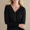 Valentina Zip Sweater<Soft Surroundings Discount