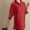 Velvet Boyfriend Tunic Shirt<Soft Surroundings Discount