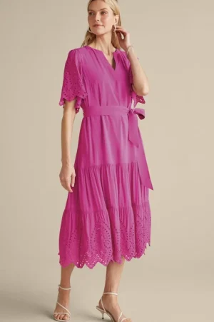 Verena Eyelet Midi Dress<Soft Surroundings Outlet