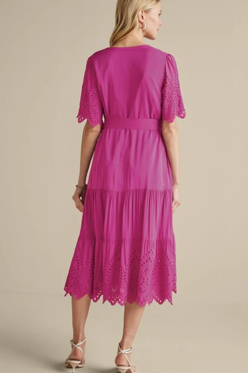 Verena Eyelet Midi Dress<Soft Surroundings Outlet