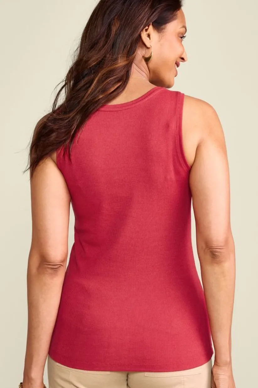Veronica Ribbed Tank<Soft Surroundings Online
