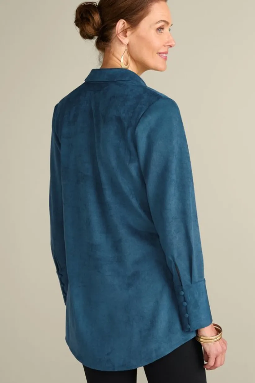 Vida Faux Suede Tunic<Soft Surroundings Outlet
