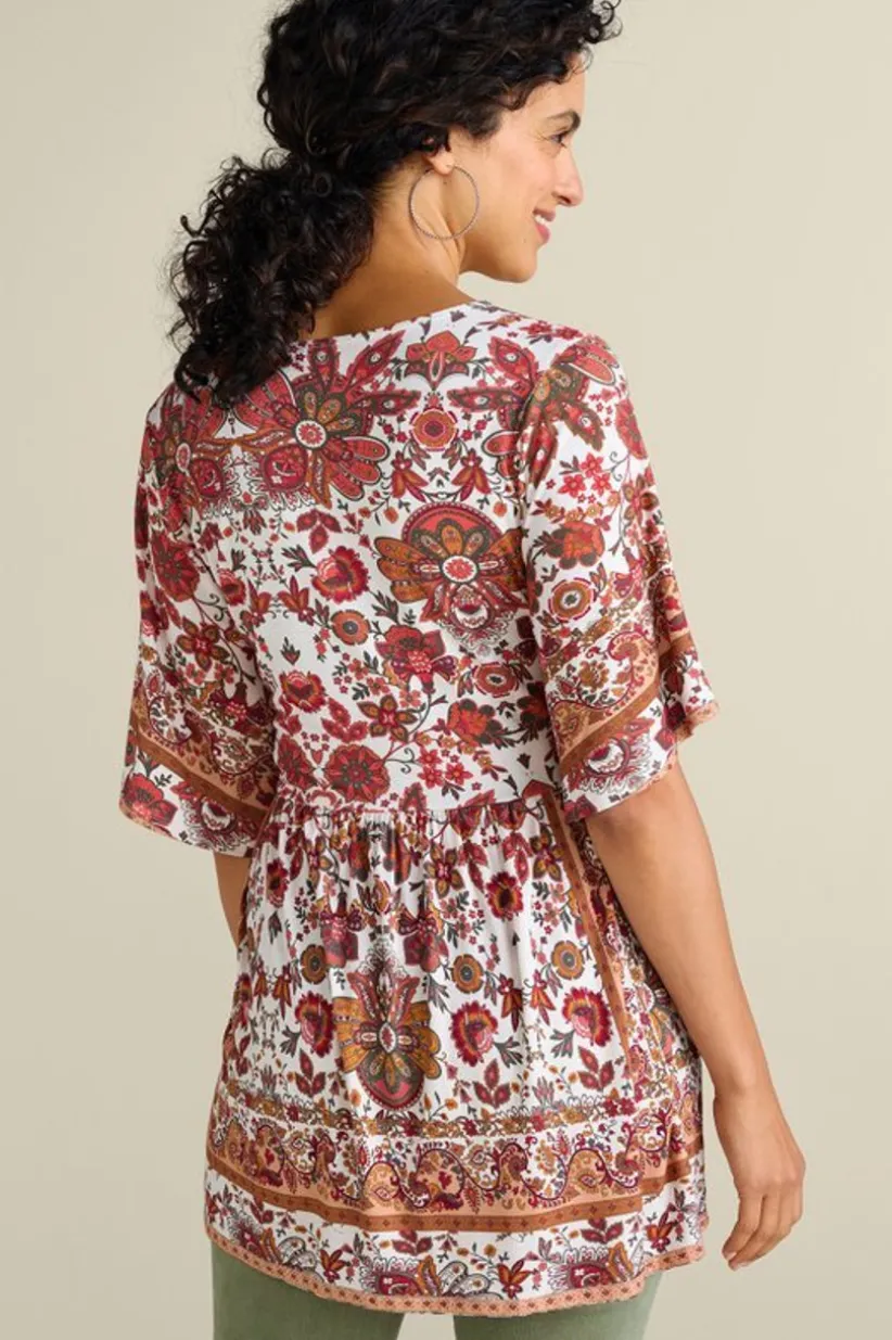 Vina Short Sleeve Tunic<Soft Surroundings Sale