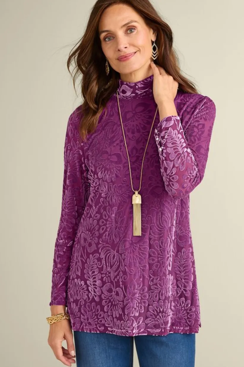 Walden Velvet Turtleneck<Soft Surroundings New