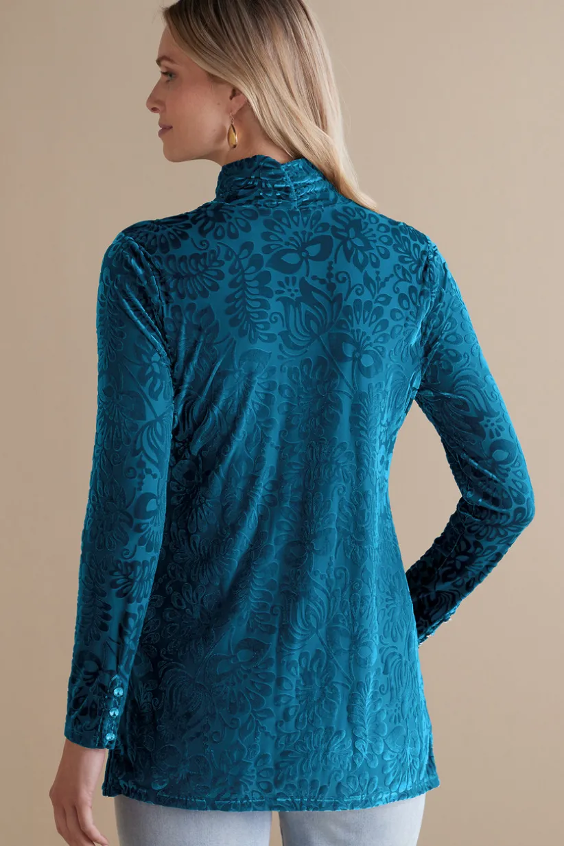 Walden Velvet Turtleneck<Soft Surroundings New