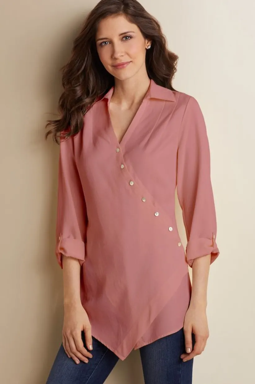 Washed Tencel™ Tunic<Soft Surroundings Fashion