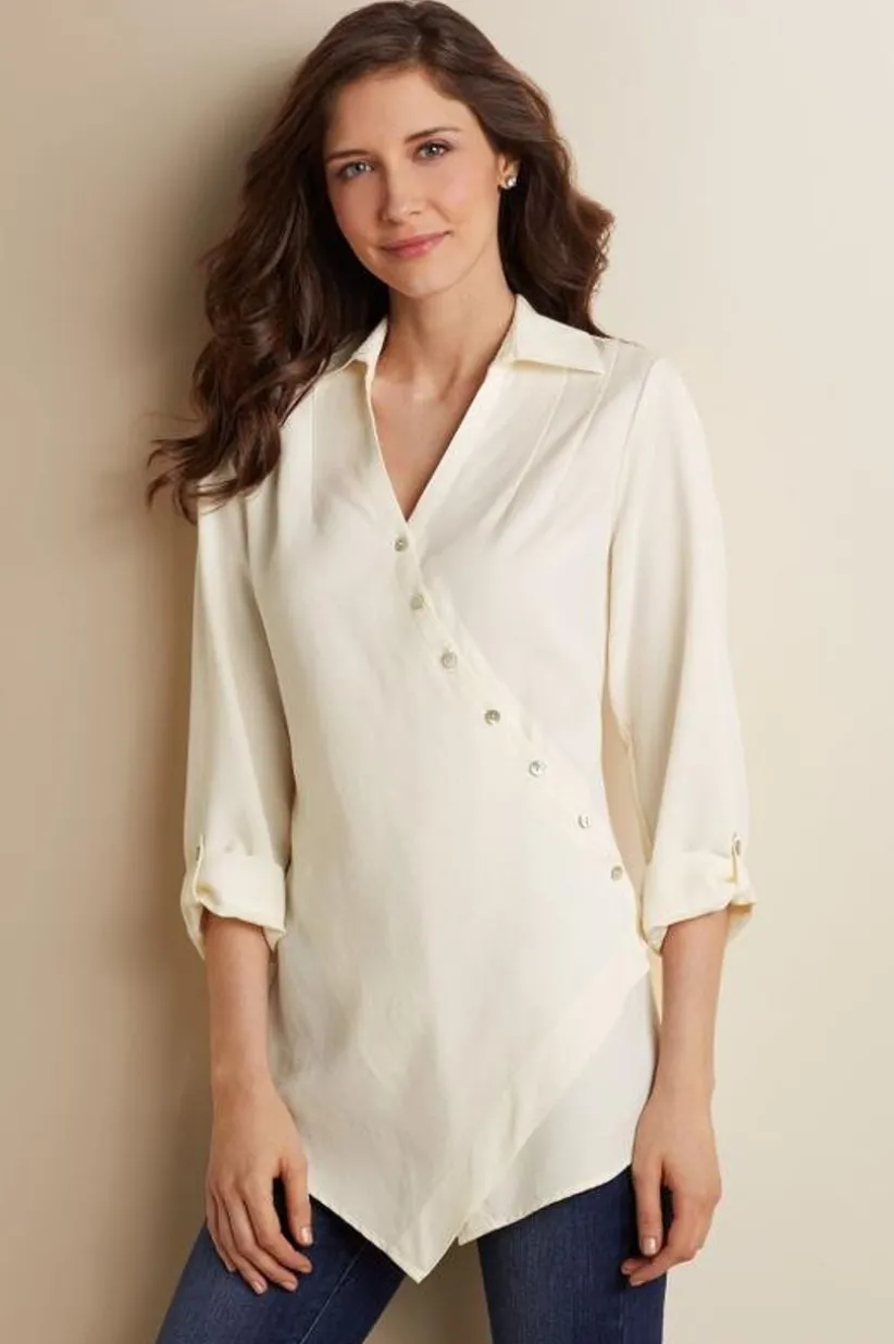 Washed Tencel™ Tunic<Soft Surroundings Fashion
