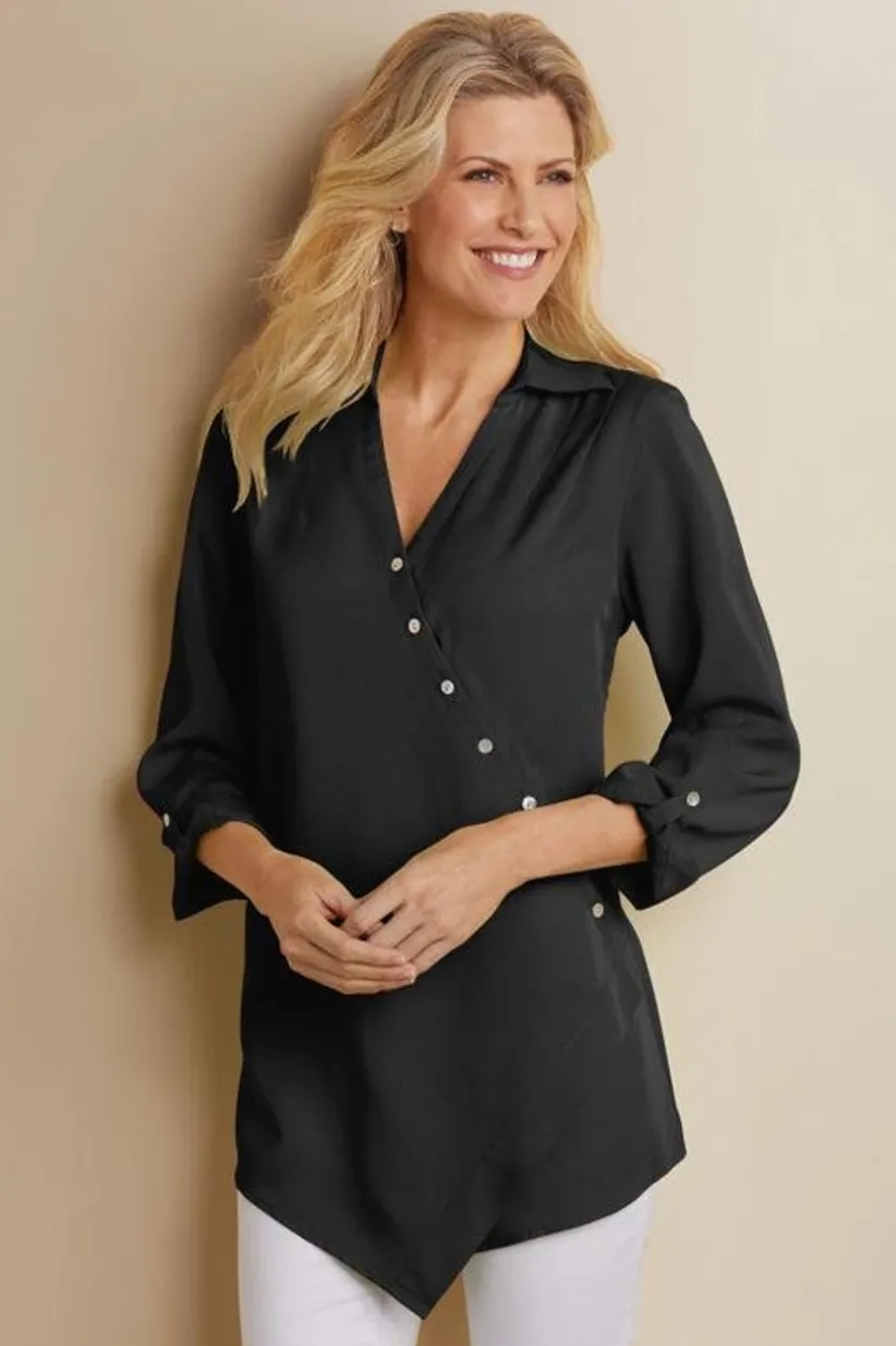 Washed Tencel™ Tunic<Soft Surroundings Fashion