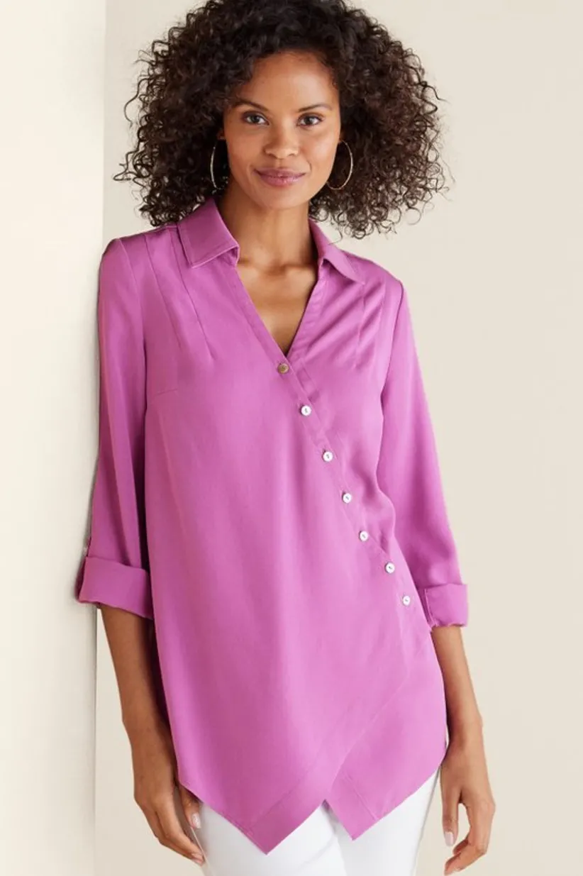 Washed Tencel™ Tunic<Soft Surroundings Fashion