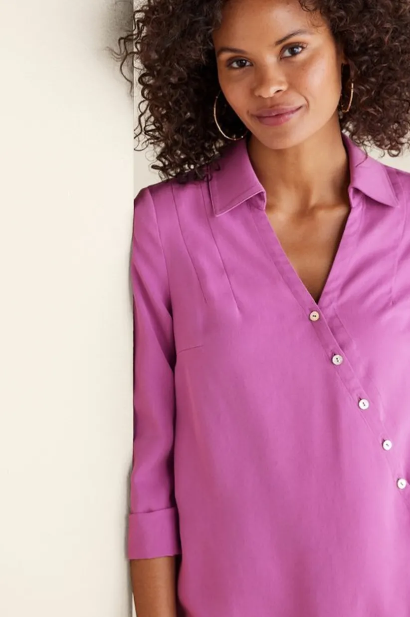 Washed Tencel™ Tunic<Soft Surroundings Fashion