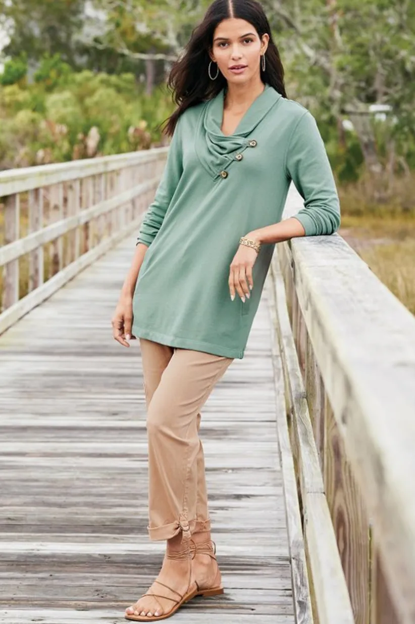 Westminster Tunic Sweatshirt<Soft Surroundings Clearance