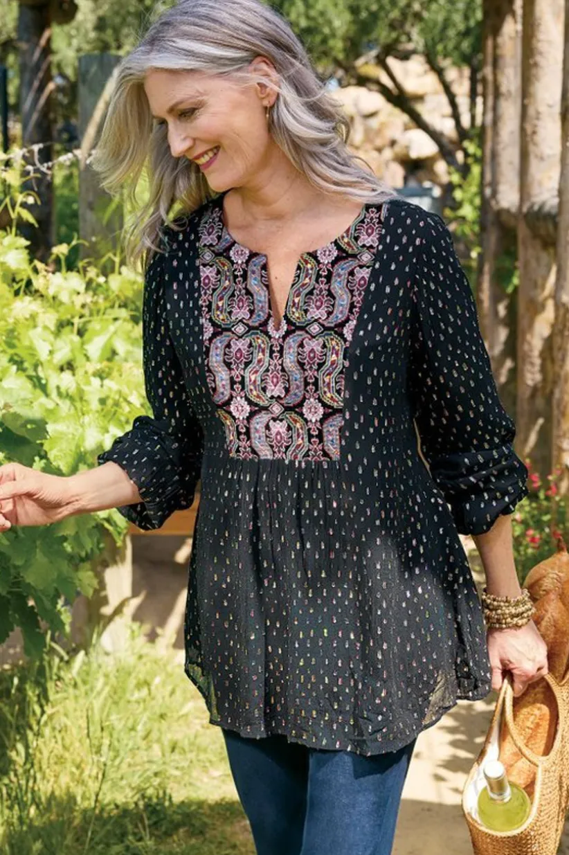 Wynn Shimmer Tunic<Soft Surroundings Sale